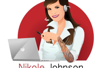 do make an modern caricature logo design