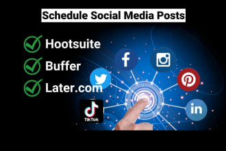 post scheduling on social media platforms monthly