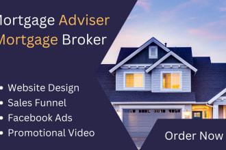 design mortgage adviser website, mortgage insurance, mortgage broker website