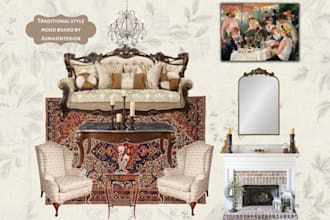design beautiful mood board interior for your space