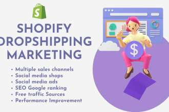 create shopify dropshipping store and boost shopify sales