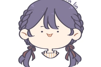 draw you a cute chibi icon in 24 hours