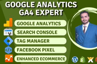 setup google analytics, ga4, search console, facebook pixel