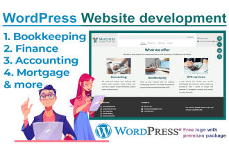 do bookkeeping website finance website accounting wordpress web development