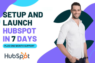 setup, configure and implement hubspot CRM in 7 days or less