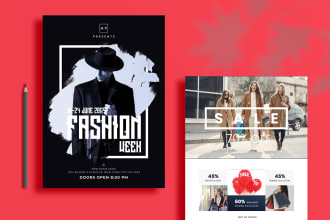 design professional flyer, leaflet, brochure, postcard within 8 hours