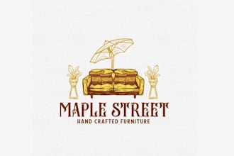 design unique crafted furniture logo