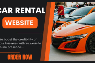 design a stunning car rental website with modern functionalities