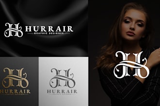 design elegant modern minimalist and luxury initial letter logo in just 1 hour