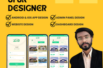 do mobile app UI UX design and website UI UX design on figma