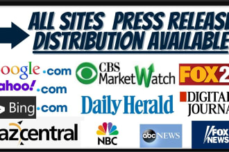 do press release writing and distribution in 24 hours with low cost