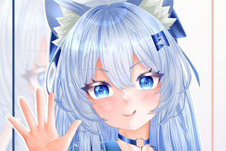 draw custom anime illustrations of your oc, fanart, or vtuber model