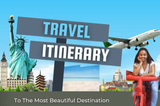 plan a researched travel itinerary for your vacation or trip