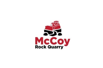 design elegant brand stone rock quarry logo