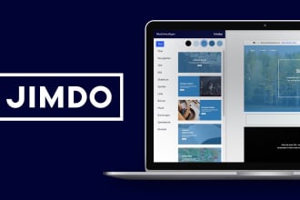 create a professional german jimdo website