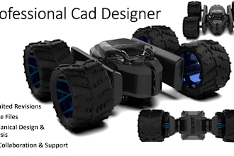 make 3d design with inventor, solidworks and fusion 360