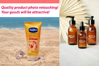 do product commercial cosmetics food retouching, photo editing