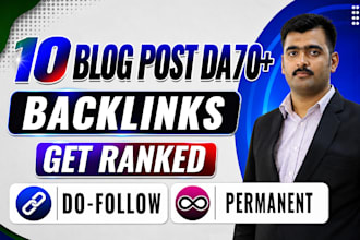 high da SEO backlinks domain authority 70 contextual links