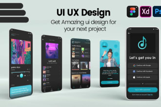 do mobile app UI UX design for android and IOS, wireframe