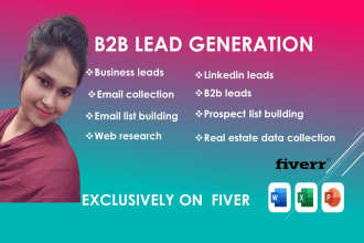collect business leads, targeted email list and phone number