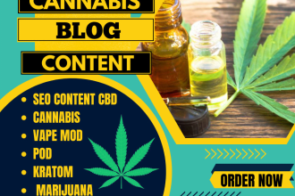 write SEO content cbd, cannabis, vape mod, pod, kratom, marijuana, hemp