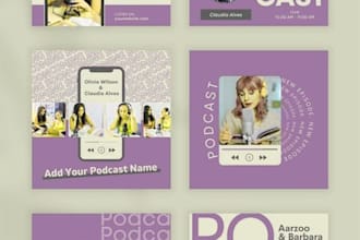 make podcast logo design for you
