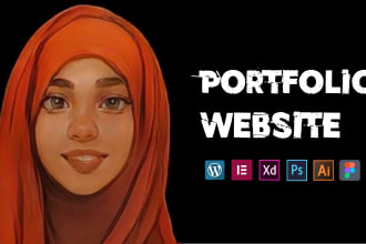 design wordpress portfolio, photography and wedding website  using elementor
