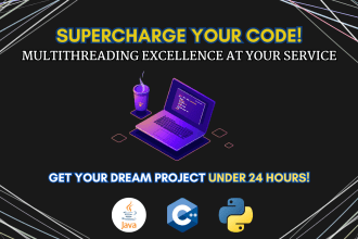 do multithreading in java, python, cpp, openmp and mpi