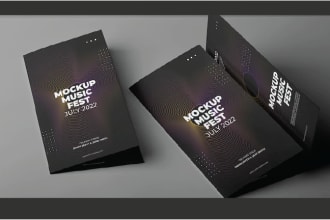 design brochure, trifold, pamphlet, booklet, business and social media flyer