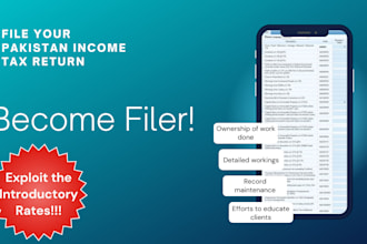make you fbr filer in pakistan with expert tax services