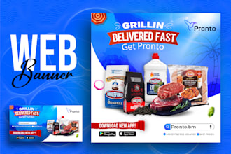 groceries engaging web banners design and google ads,slider or header