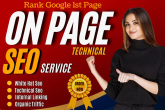 do wordpress website on page and technical seo optimization via yoast rank math