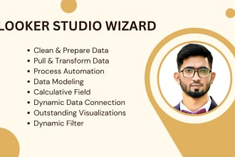 create, modify, and fix google looker studio or data studio dashboard