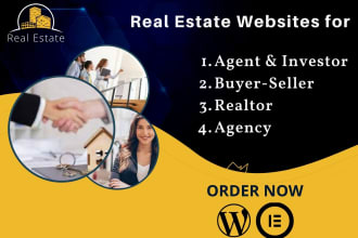 create a real estate agent, investors, and broker website on wordpress