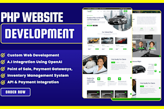 develop PHP laravel api website and fix php laravel bugs as laravel developer