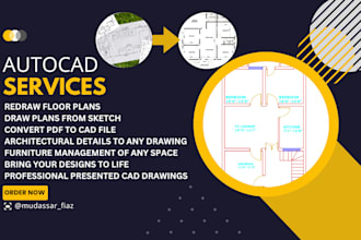 draw 2d floor and architectural plans in autocad