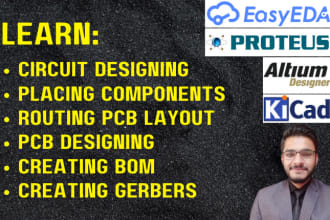teach schematics and pcb layout designing from basic