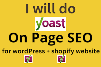 do wordpress yoast on page, shopify on page seo to rank in google