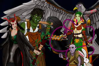 design and draw your dnd and oc characters