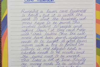 do real hand write any document or convert into pdf or word