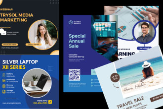 design a stylish flyer, poster and label
