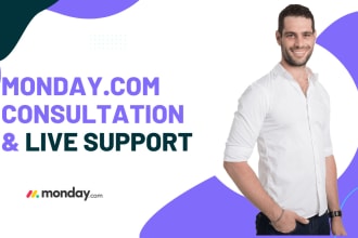 provide monday com consultation and live support