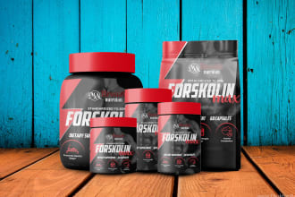 create product label design, cbd label and supplement label