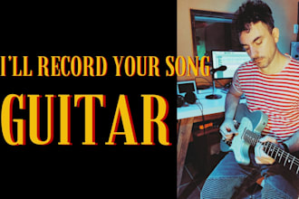 play guitar electric acoustic for you rock pop indie blues