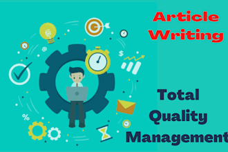 write total quality management articles and reports