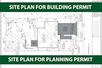 draw a professional permit ready site plan of your property