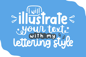 design custom digital hand lettering