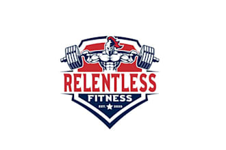 create physical fitness, bodybuilding, gym, yoga logo
