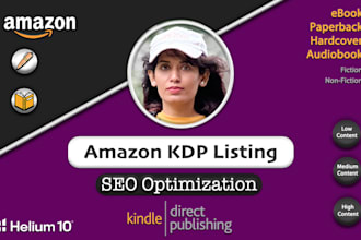 write your amazon KDP book, ebook SEO listing description