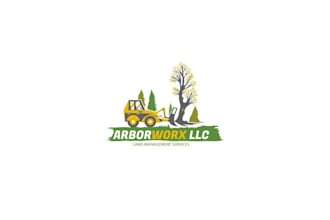 design beautiful wonderful land clearing business logo
